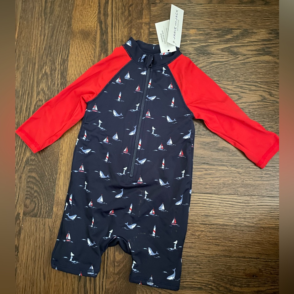 NWT Janie & Jack Rashguard 12-18 mo